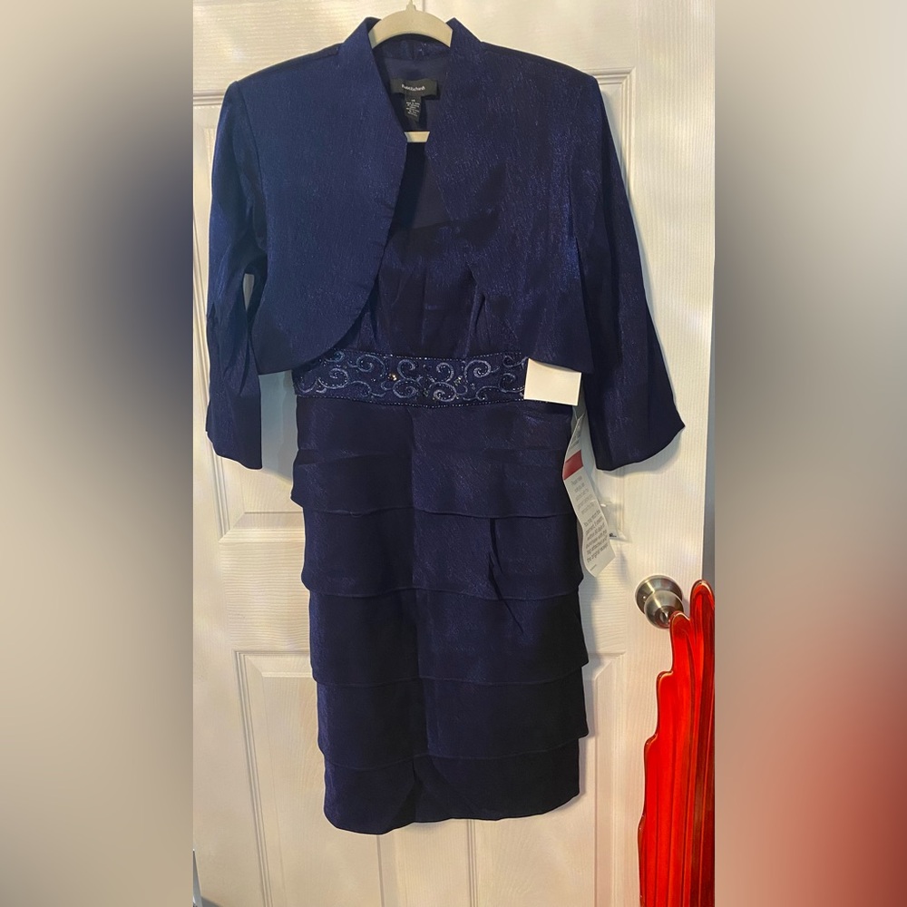 R&M Richards Royal Blue Two-Piece Formal dress